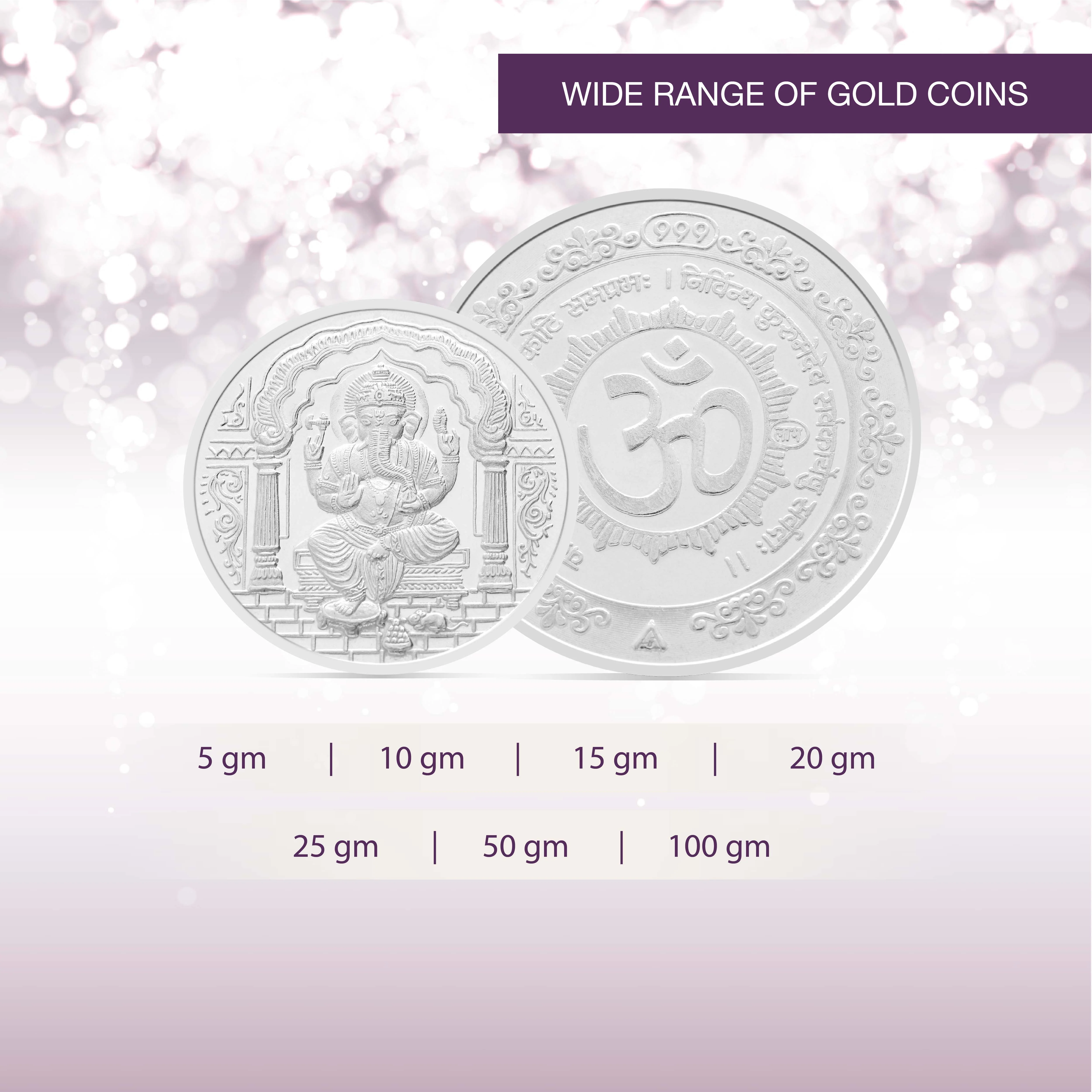 100 gms Ganesha Om Silver Coin - Image 6