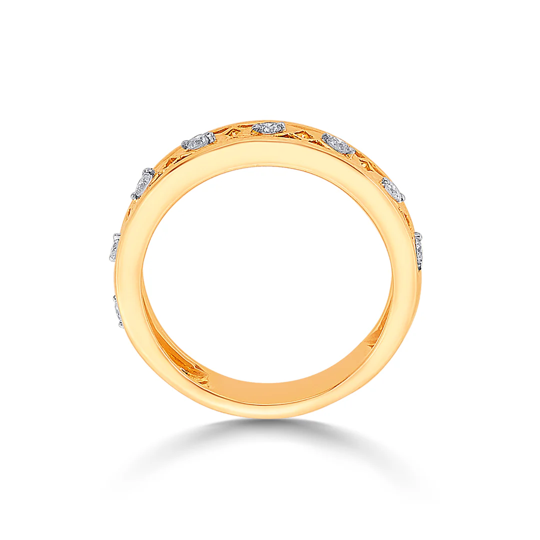 Axion Crest Gold & Diamond Ring - Image 4