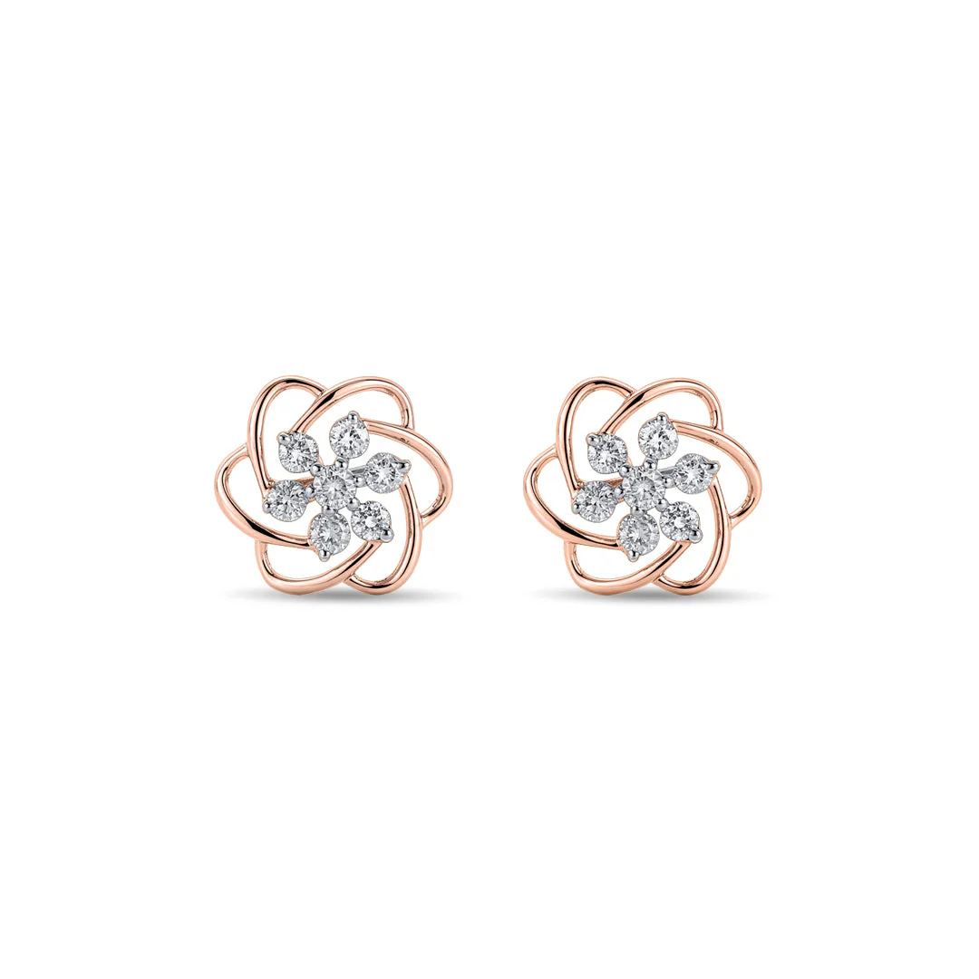 Bloomora Charm Diamond Earring - Image 3