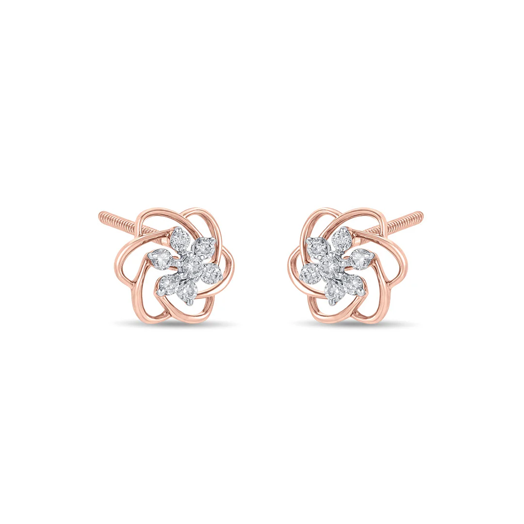 Bloomora Charm Diamond Earring - Image 4