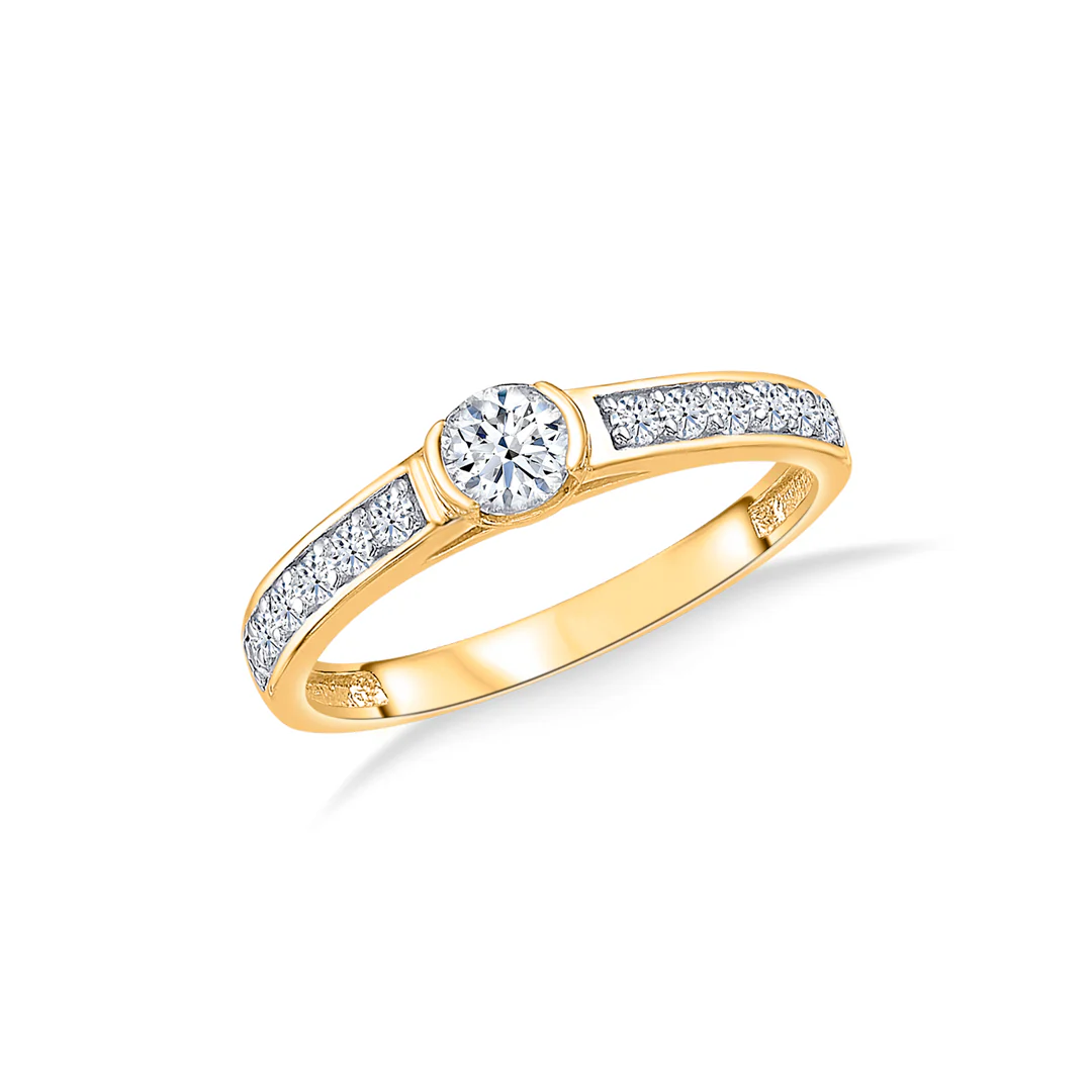 Celestial Dusk Gold Engagement Ring For Women - Image 2