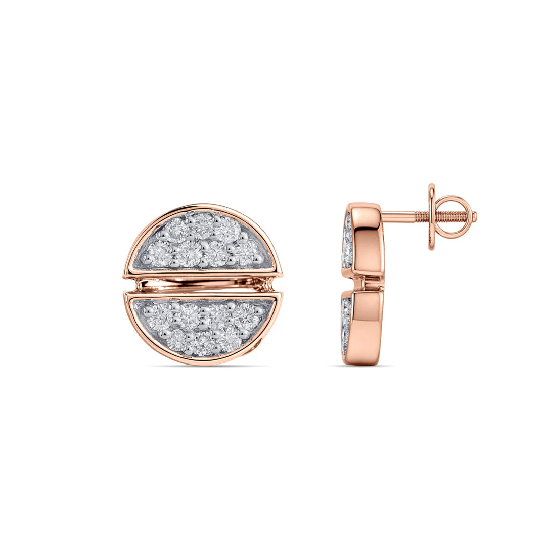 Circa Disc Diamond Earring - Image 5