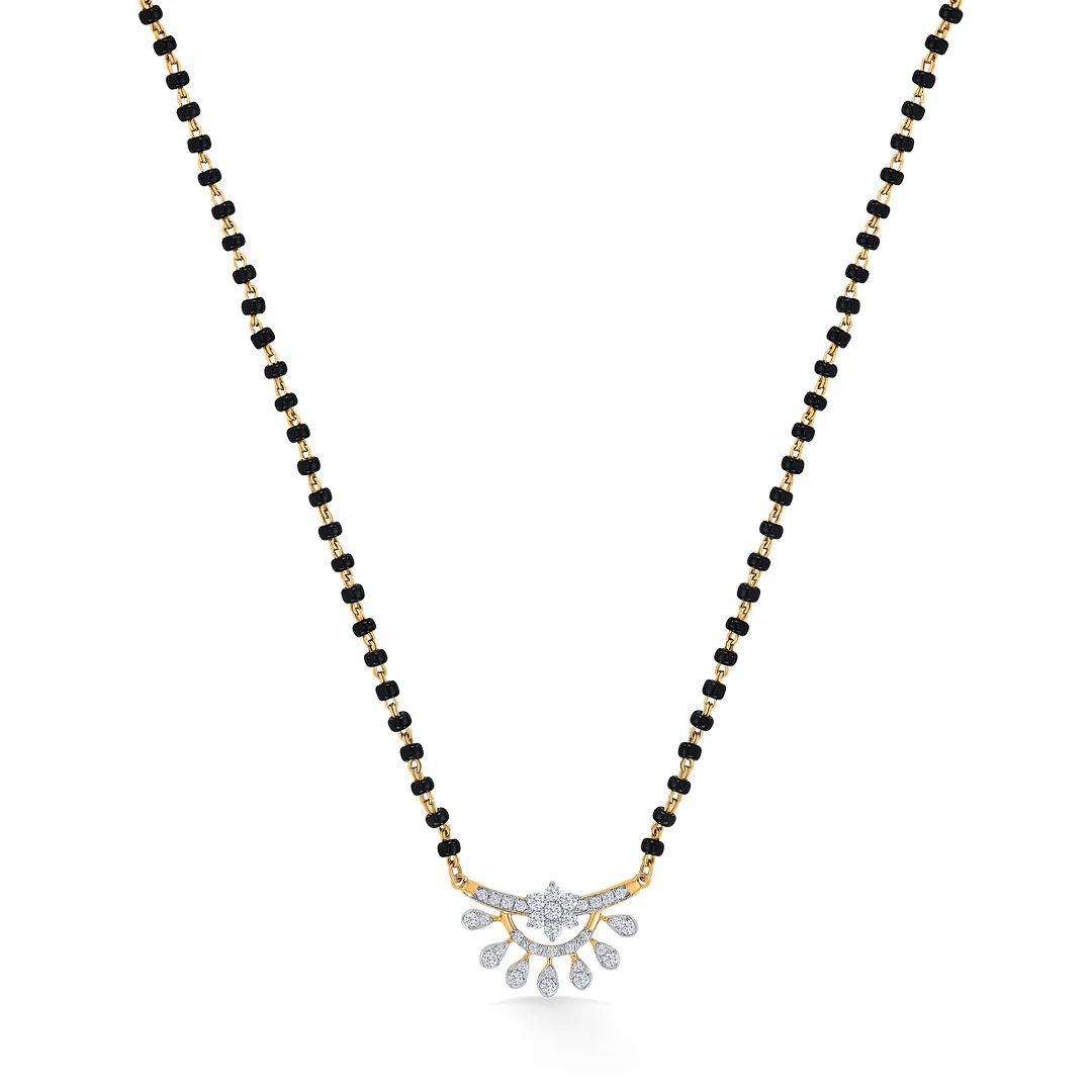 Circa Grace Gold & Diamond Modern Mangalsutra for Women - Image 3
