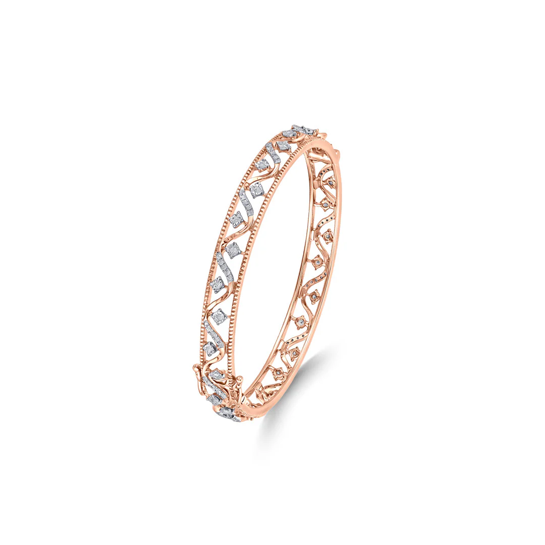 Crysta Net Diamond Bangle - Image 4