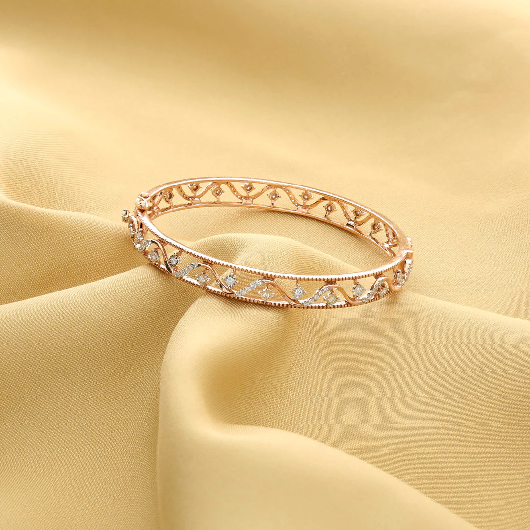 Crysta Net Diamond Bangle - Image 7