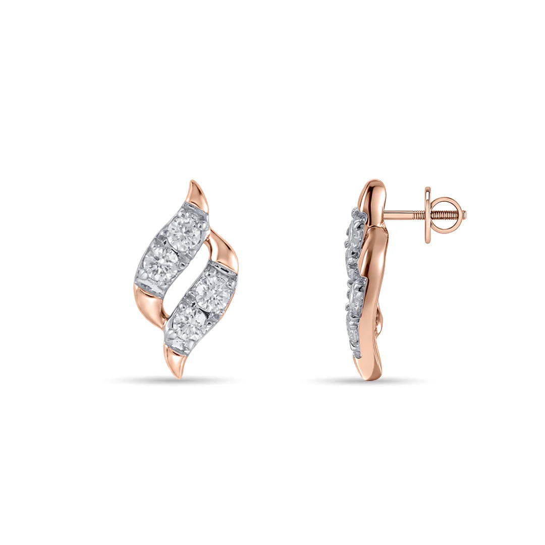 Dew Feather Diamond Earring - Image 5