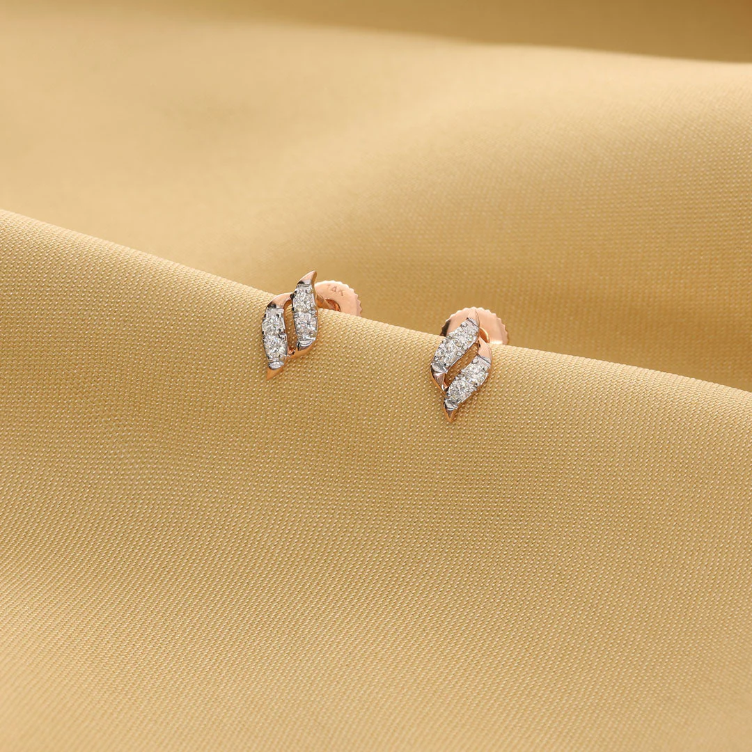 Dew Feather Diamond Earring - Image 7