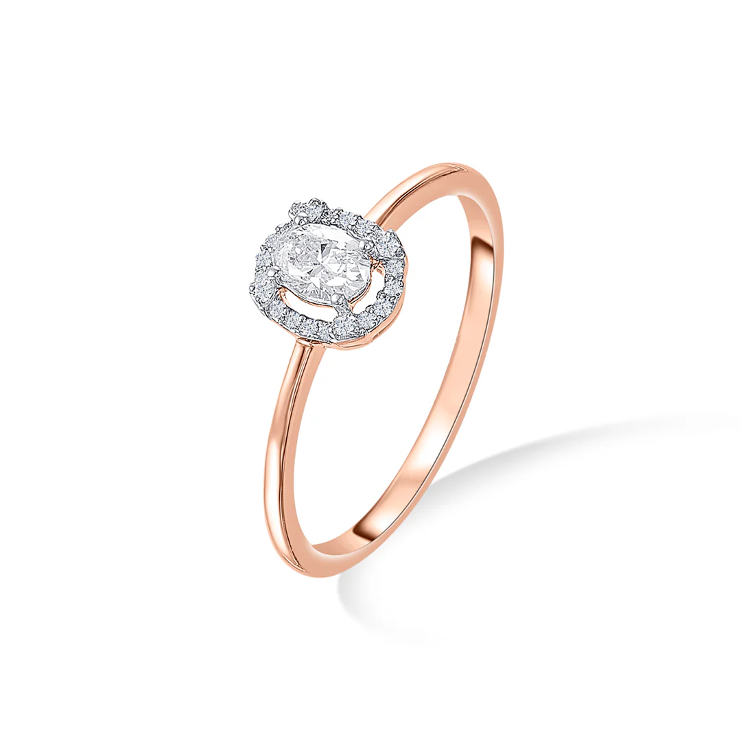 Diamond Essence Gold Ladies Ring For Women - Image 3