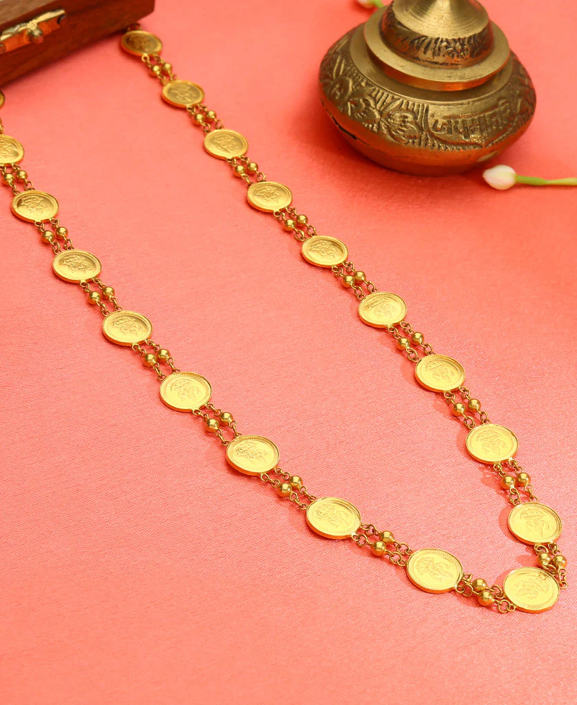 Divya Lakshmi Haar Yellow Gold Necklace For Women - Image 3