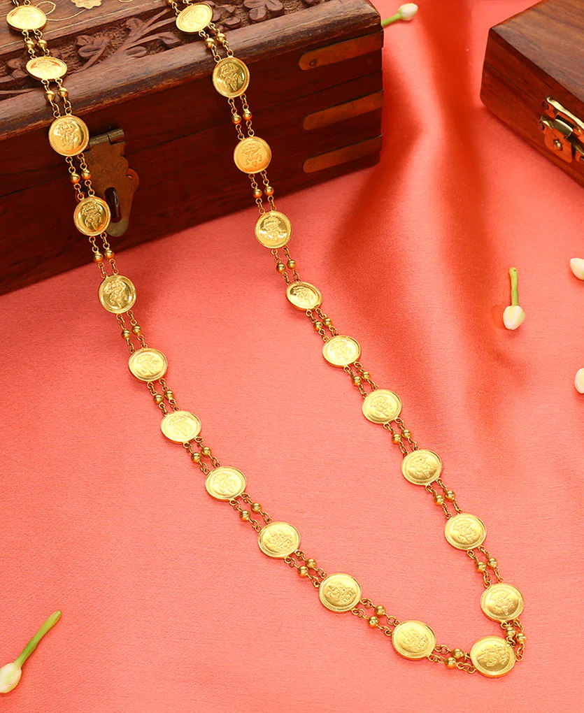 Divya Lakshmi Haar Yellow Gold Necklace For Women - Image 4
