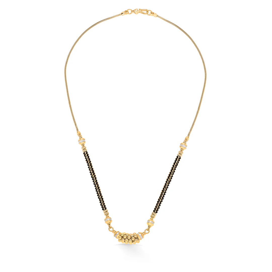 Dusky Bond Gold Modern Mangalsutra - Image 2