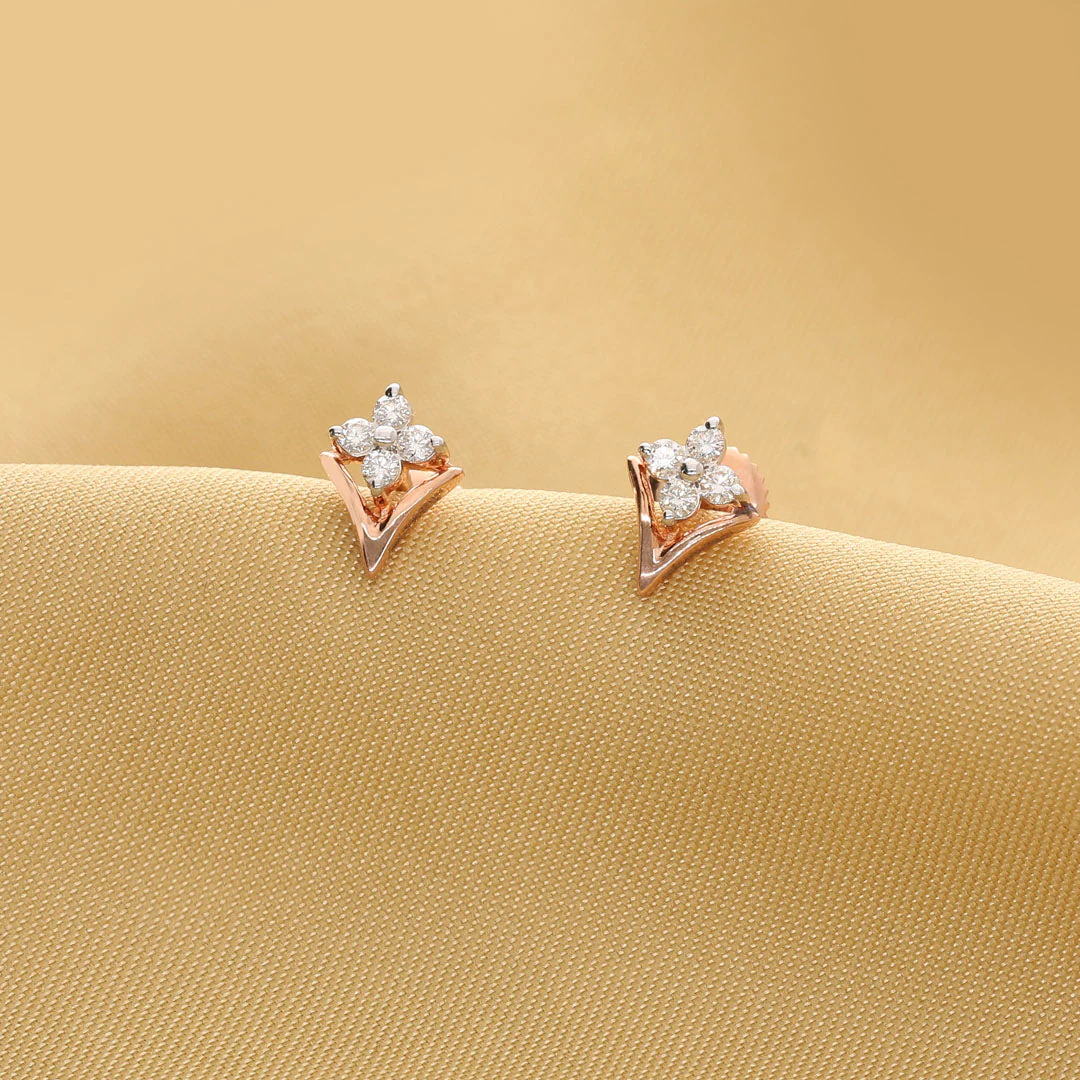Floretta Edges Diamond Earring - Image 7