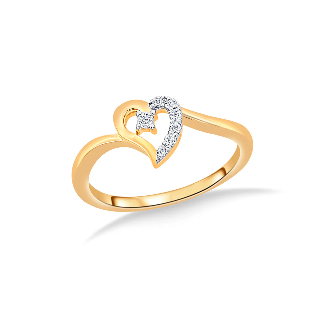 Forever in Heart Gold & Diamond Ring - Image 2