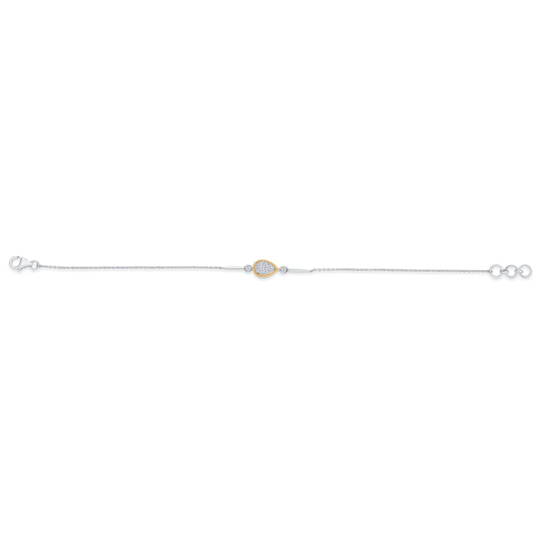 Gold & Diamond Flexible Bracelet - Image 4