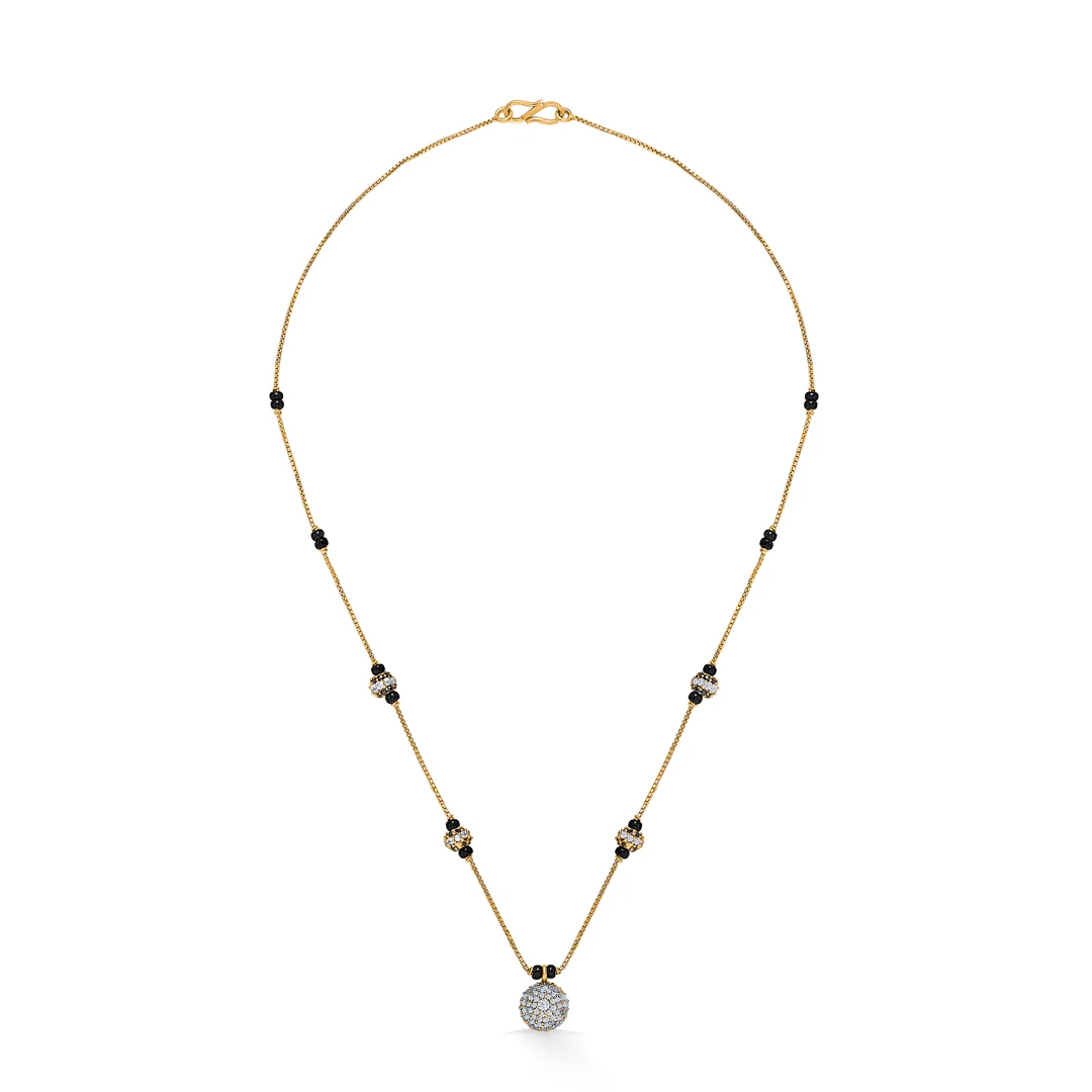 Golden Grace Gold Modern Mangalsutra - Image 2