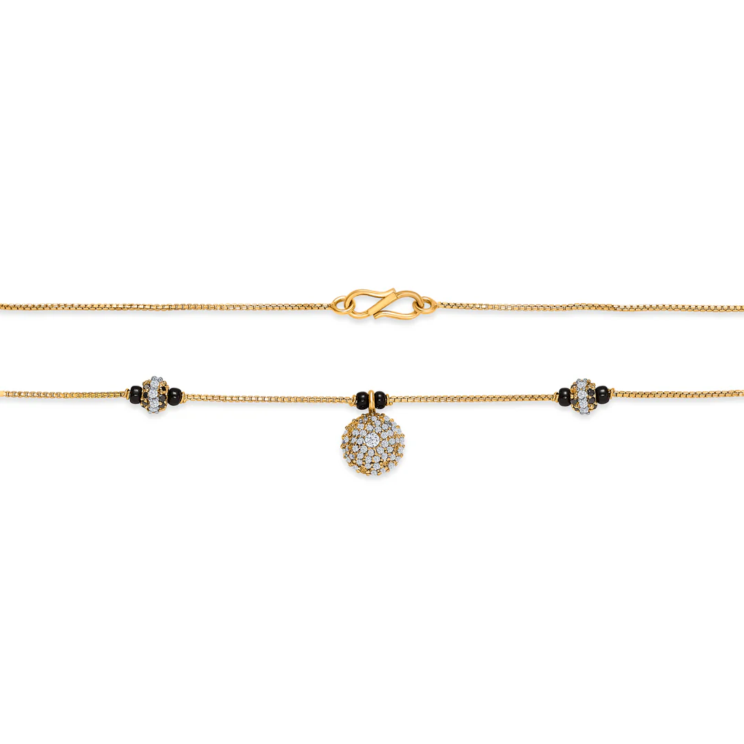 Golden Grace Gold Modern Mangalsutra - Image 4