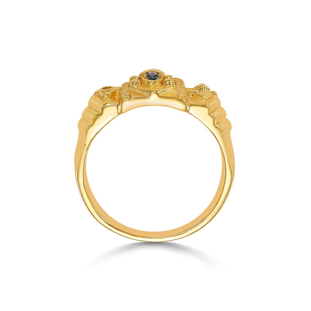 Govinda Glow Gold Men's Ring - Image 4