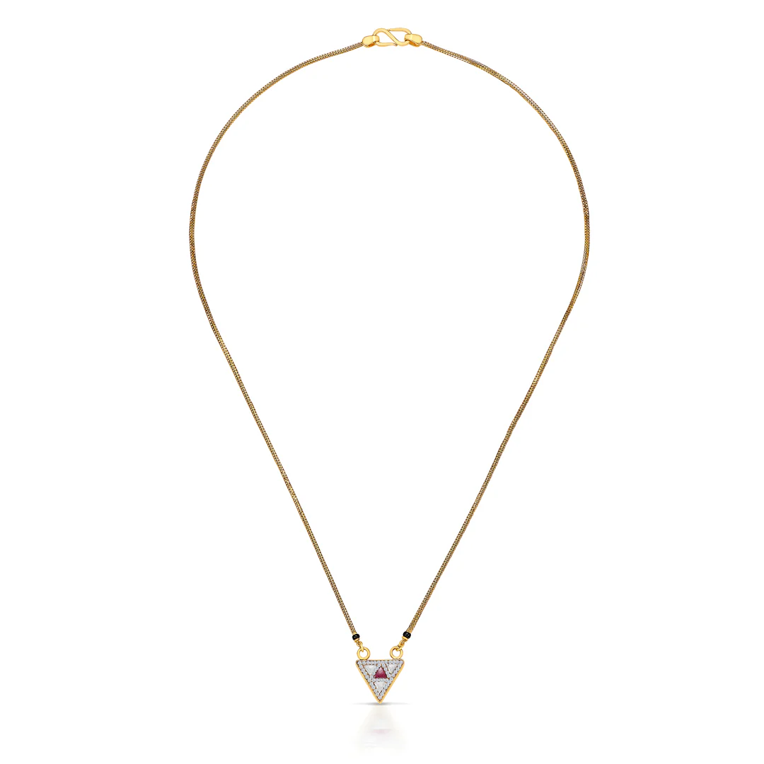 Heart Gold Modern Mangalsutra For Women