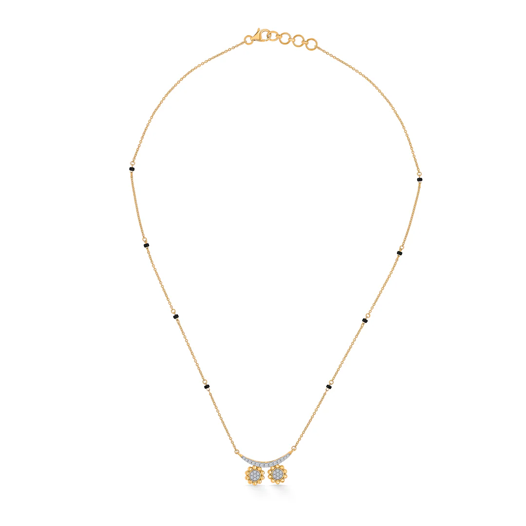 Heritage Wati Gold & Diamond Modern Mangalsutra for Women - Image 2