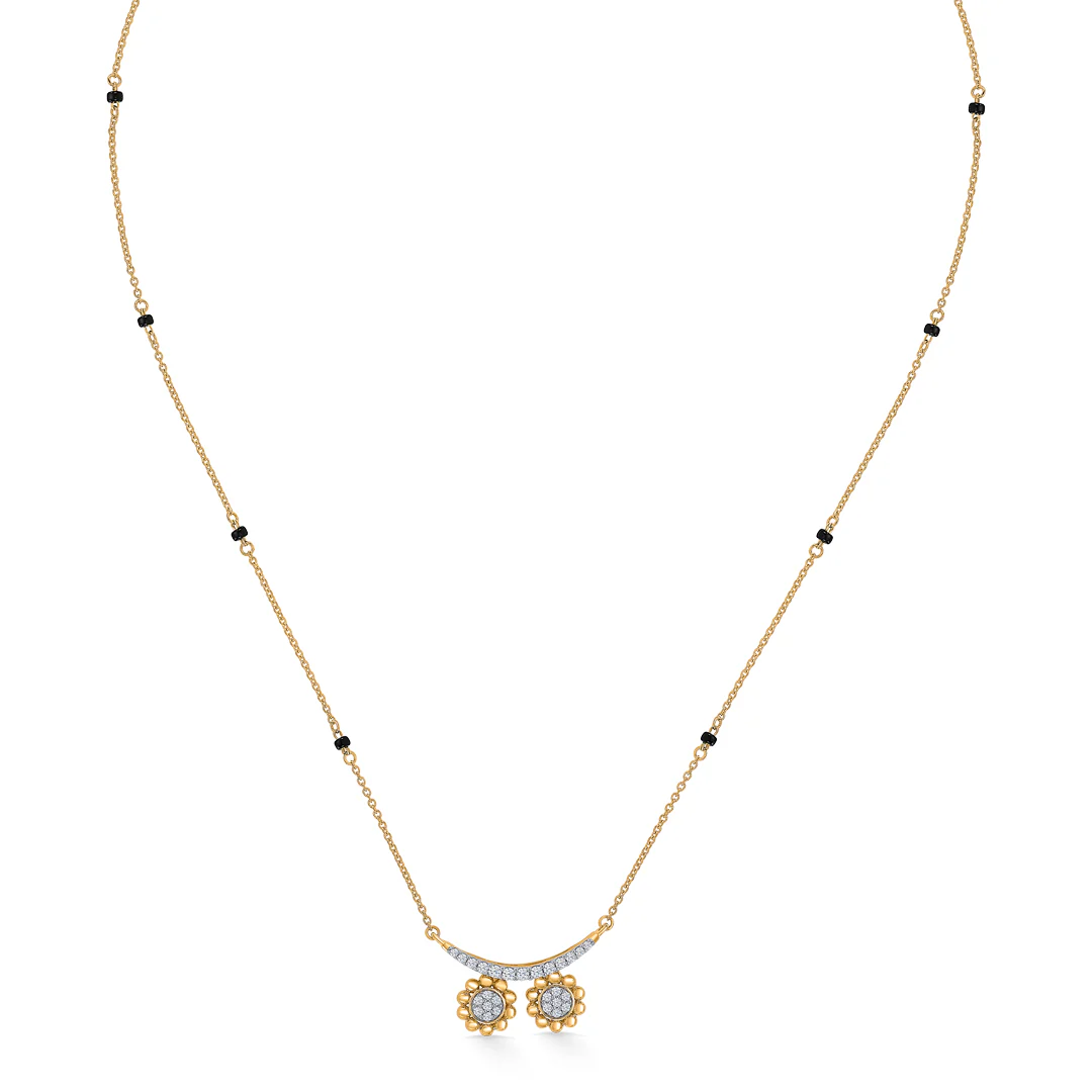 Heritage Wati Gold & Diamond Modern Mangalsutra for Women - Image 3