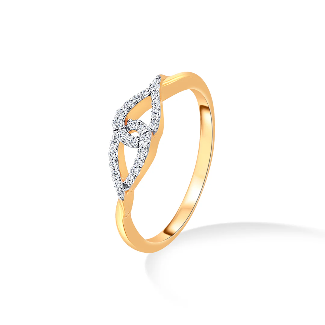 Infinity Caress Gold & Diamond Ring - Image 3