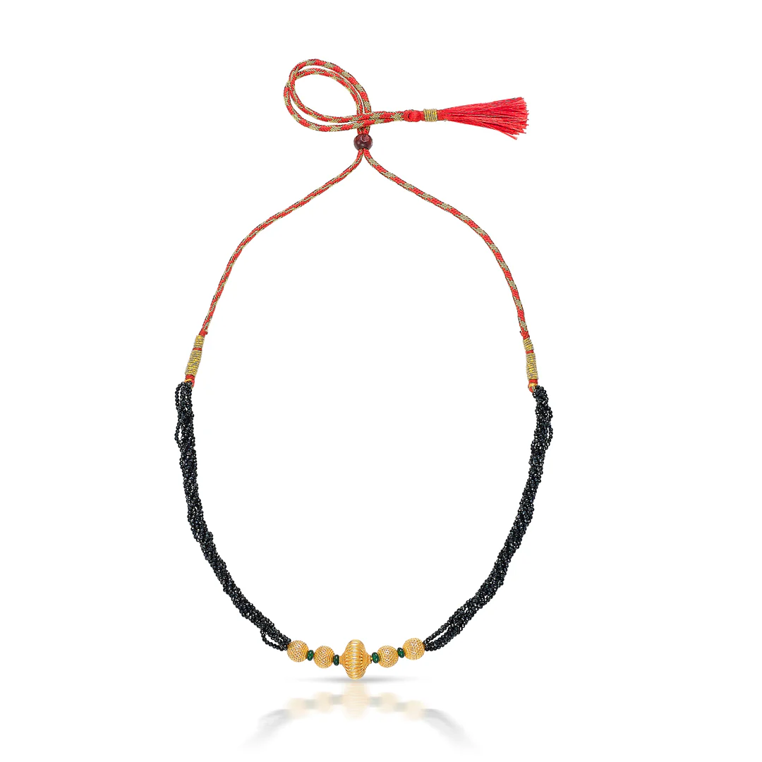 Kanthasakhi Kolhapuri Gold Thushi Choker - Image 2