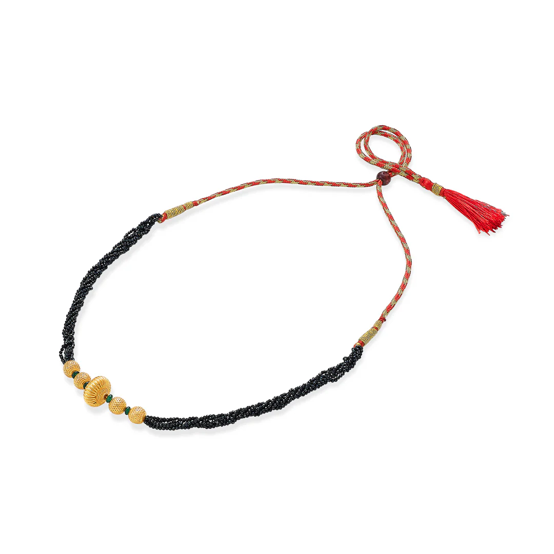 Kanthasakhi Kolhapuri Gold Thushi Choker - Image 3