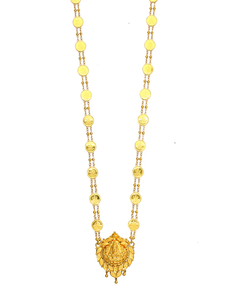 Lakshmi Haar Yellow Gold Necklace For Women - Image 2