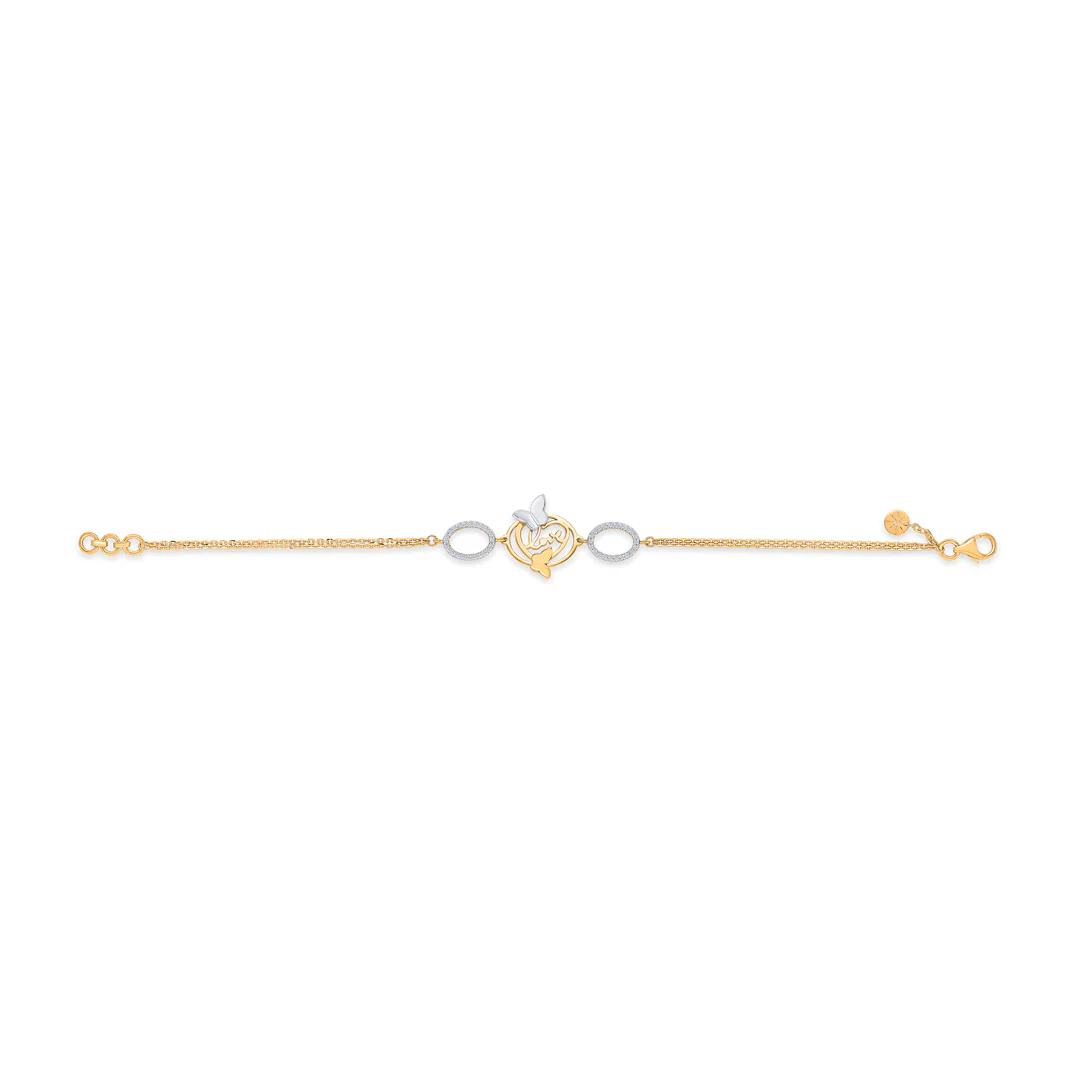 Majestic Frames Yellow Gold Flexible Bracelet for Women - Image 4