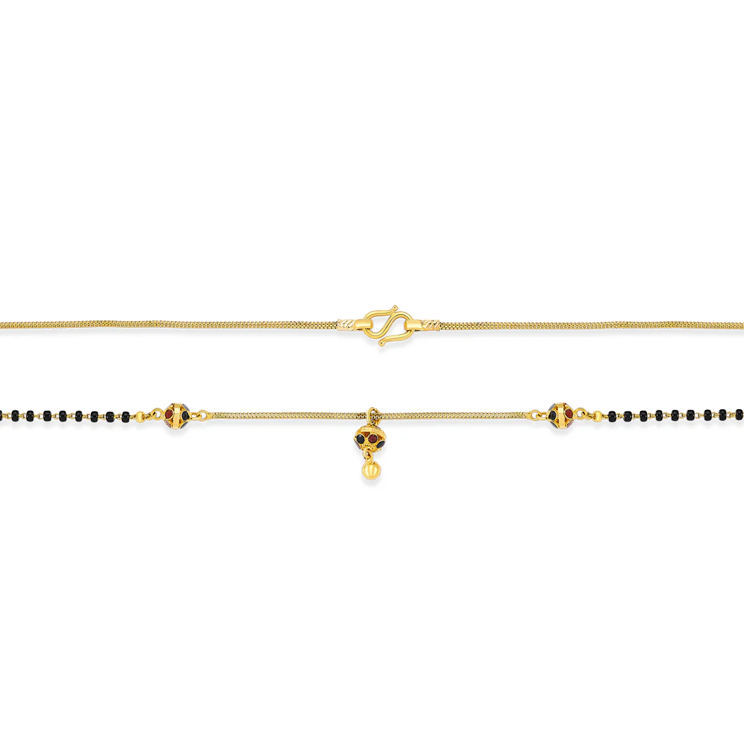 Midnight Beads Gold Modern Mangalsutra - Image 5