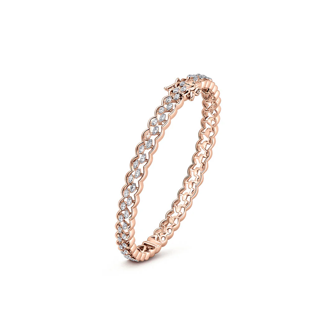 Miraya Grid Diamond Bangle - Image 4