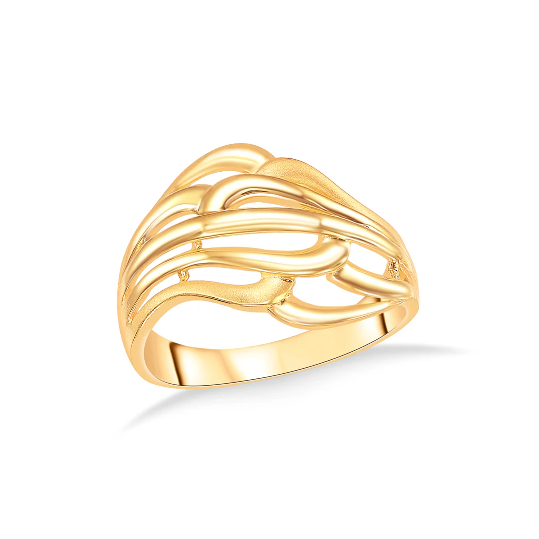 Net Elegance Gold Fashion Ring For Women - Image 2