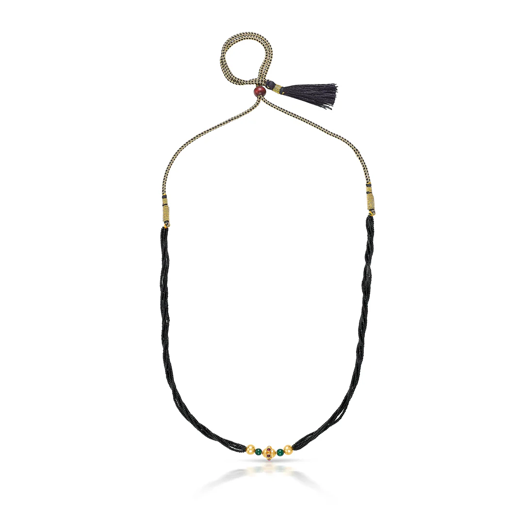 Nishtha Kolhapuri Gold Thushi Choker - Image 2
