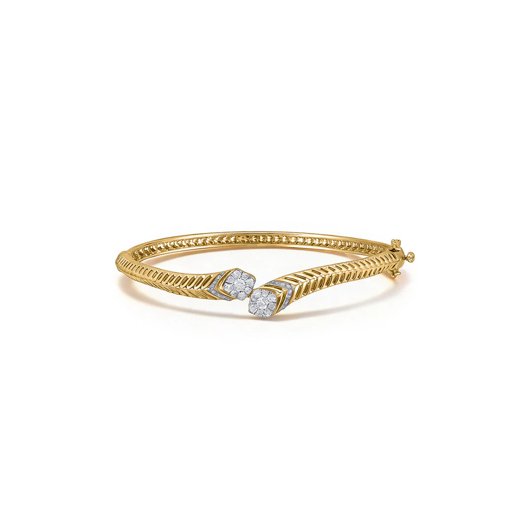 Opulen Grid Diamond Bangle - Image 3