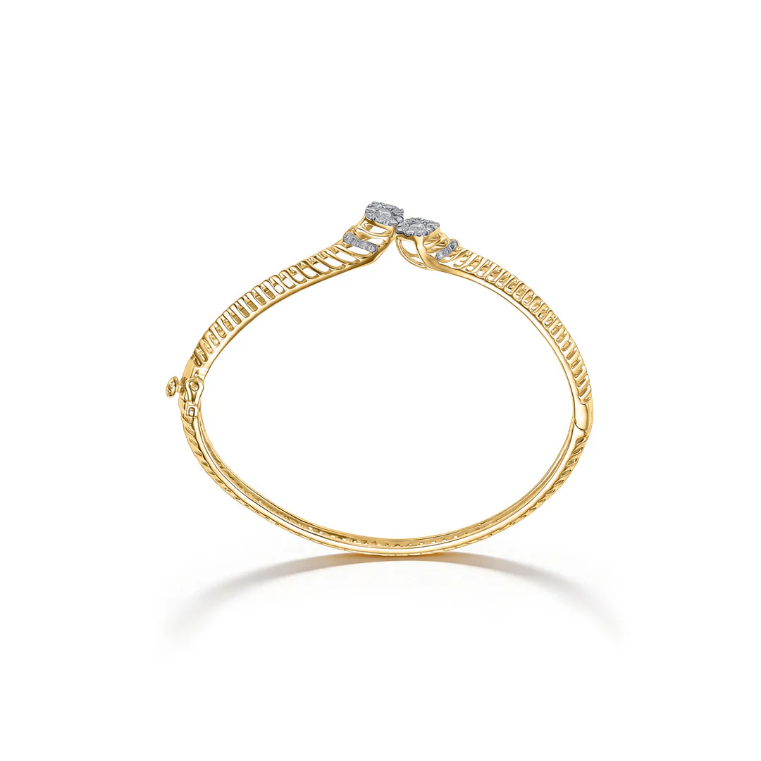 Opulen Grid Diamond Bangle - Image 5