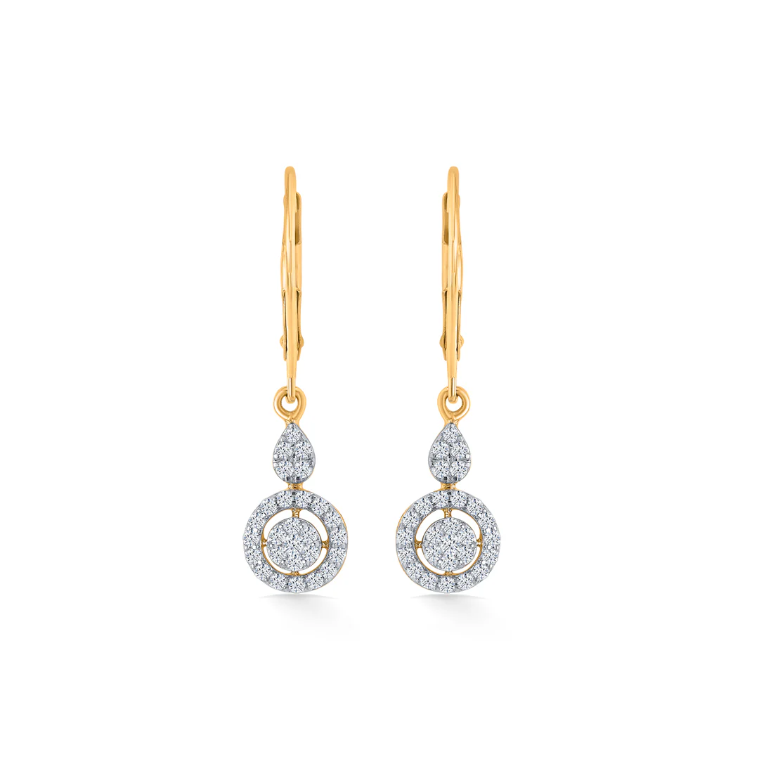 Orabit Gold & Diamond Hoops & Huggies Earring For Women