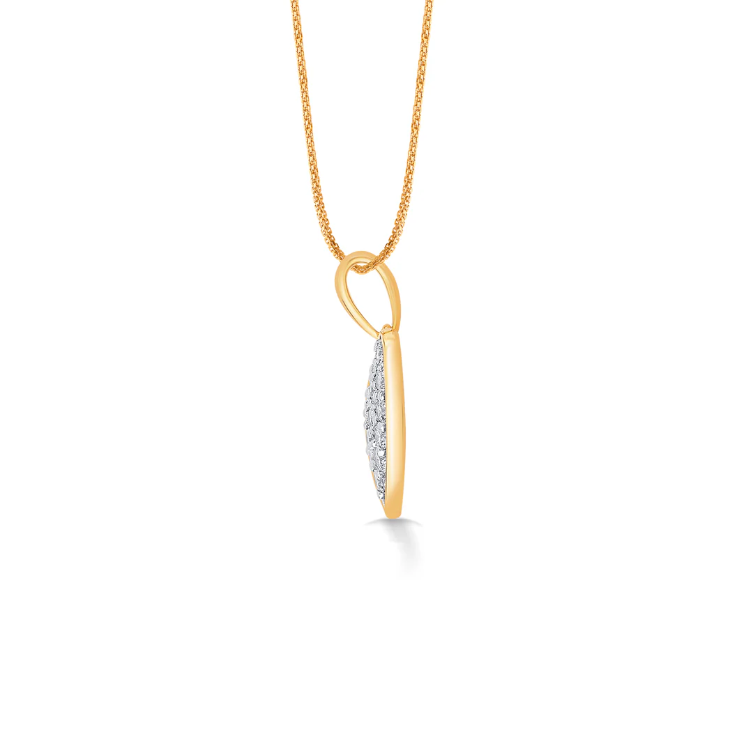 Ormella Heart Hug Gold & Diamond Pendant - Image 4