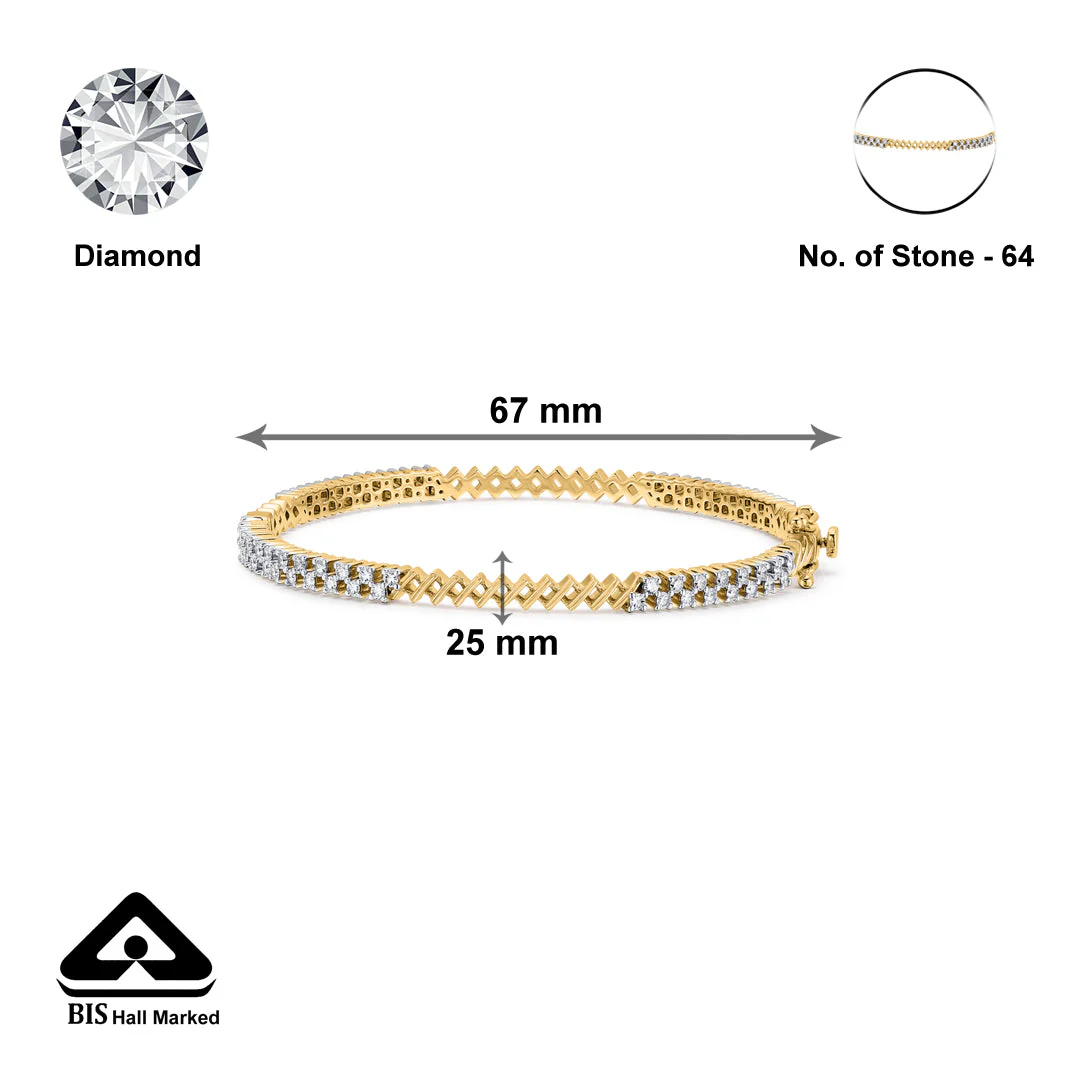 Orna Gleam Diamond Bangle - Image 6