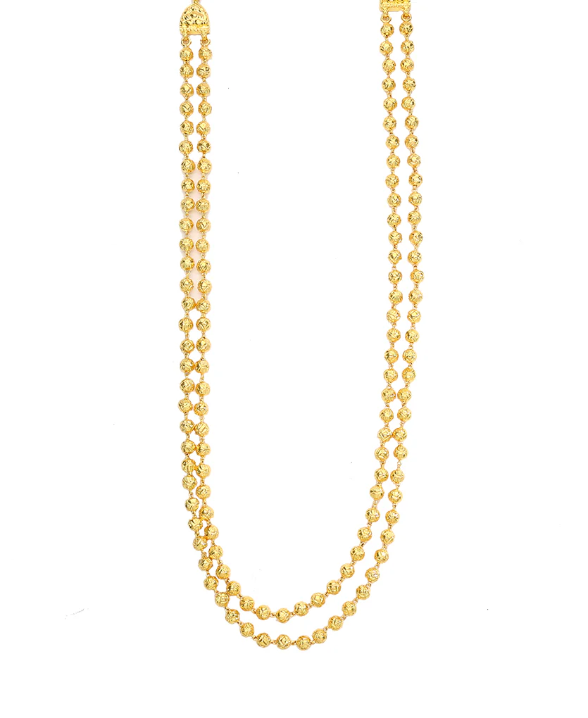 Peshwai Mohan Maal Yellow Gold Necklace For Women - Image 2