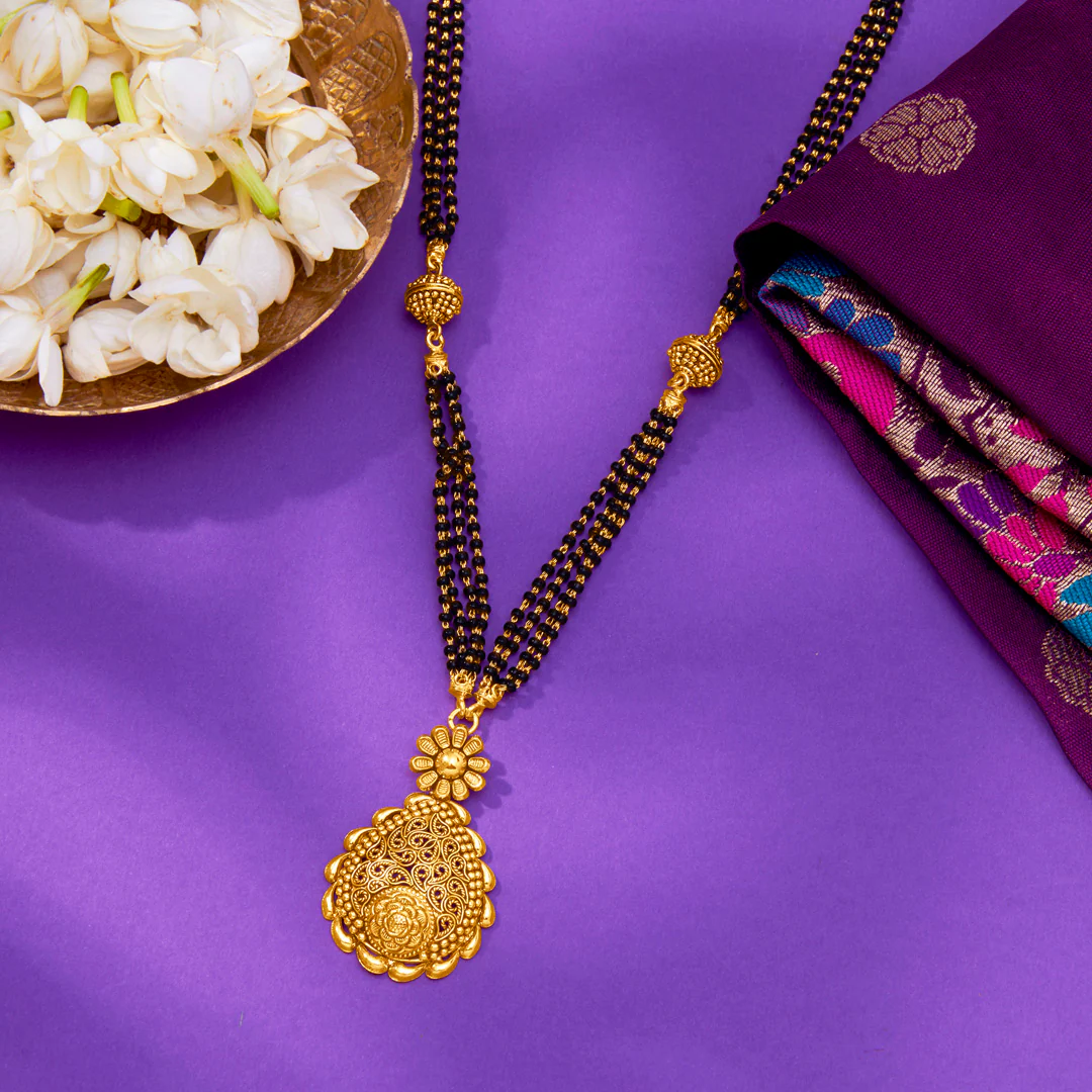 Radiant Unity Yellow Gold Modern Mangalsutra For Women