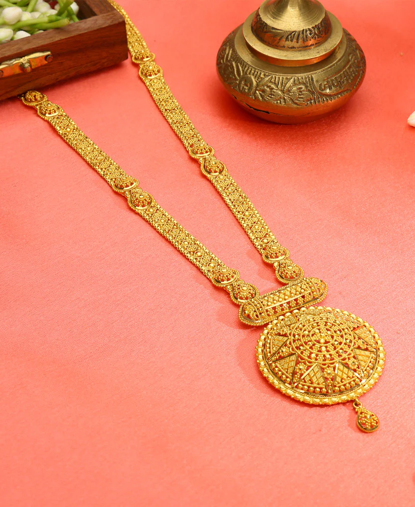 Rajsi Rivaaz Yellow Gold Necklace For Women - Image 4