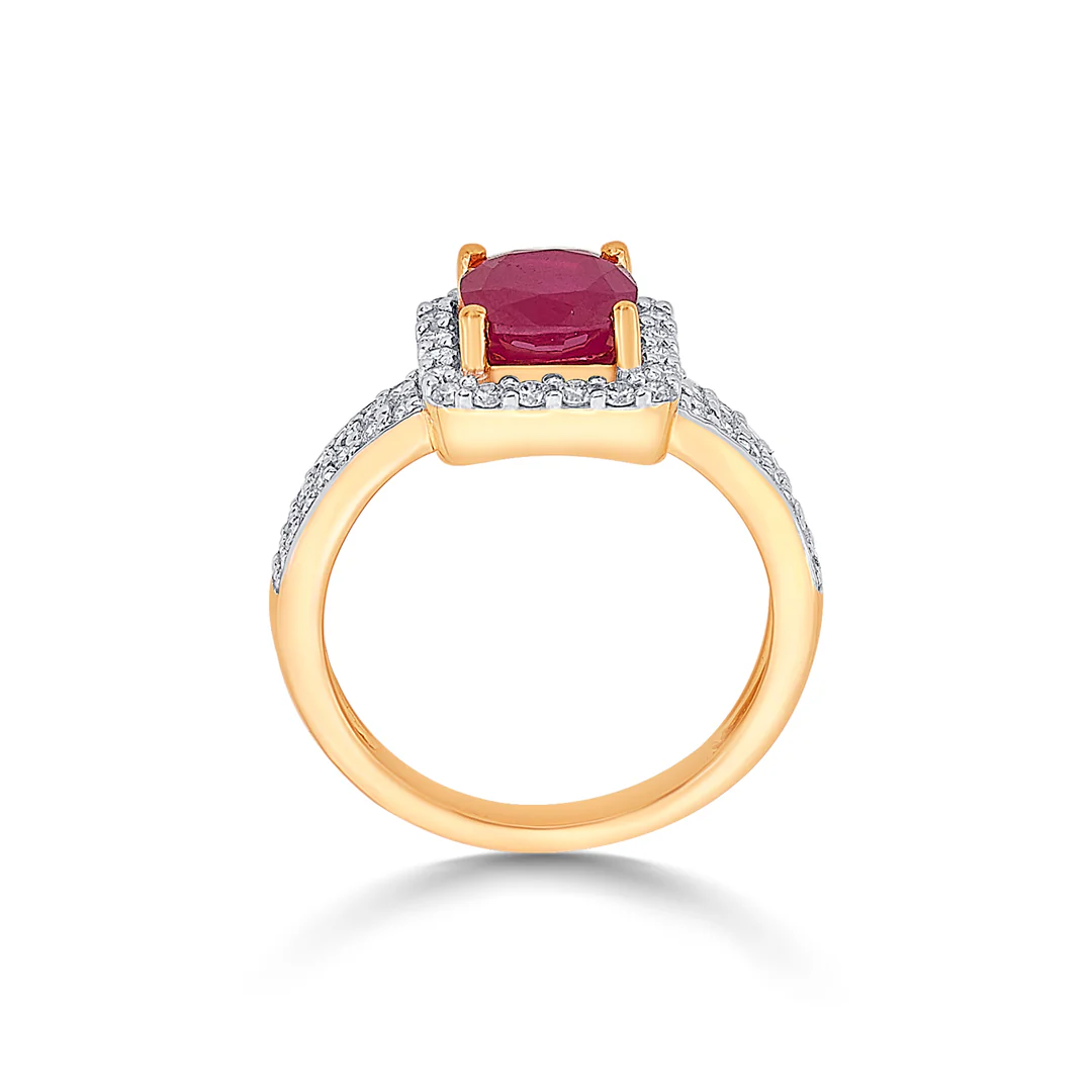 Rubessa Crown Gold & Diamond Ring - Image 4