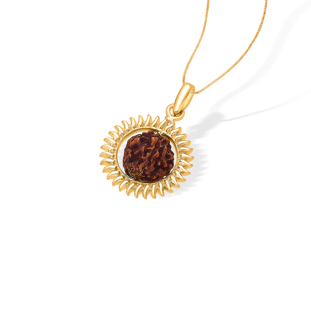 Rudraksh Spirit Gold Pendant - Image 4