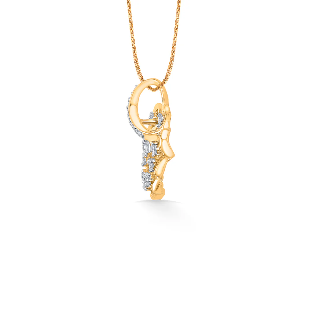 Shella Shine Gold & Diamond Classic Pendant - Image 3