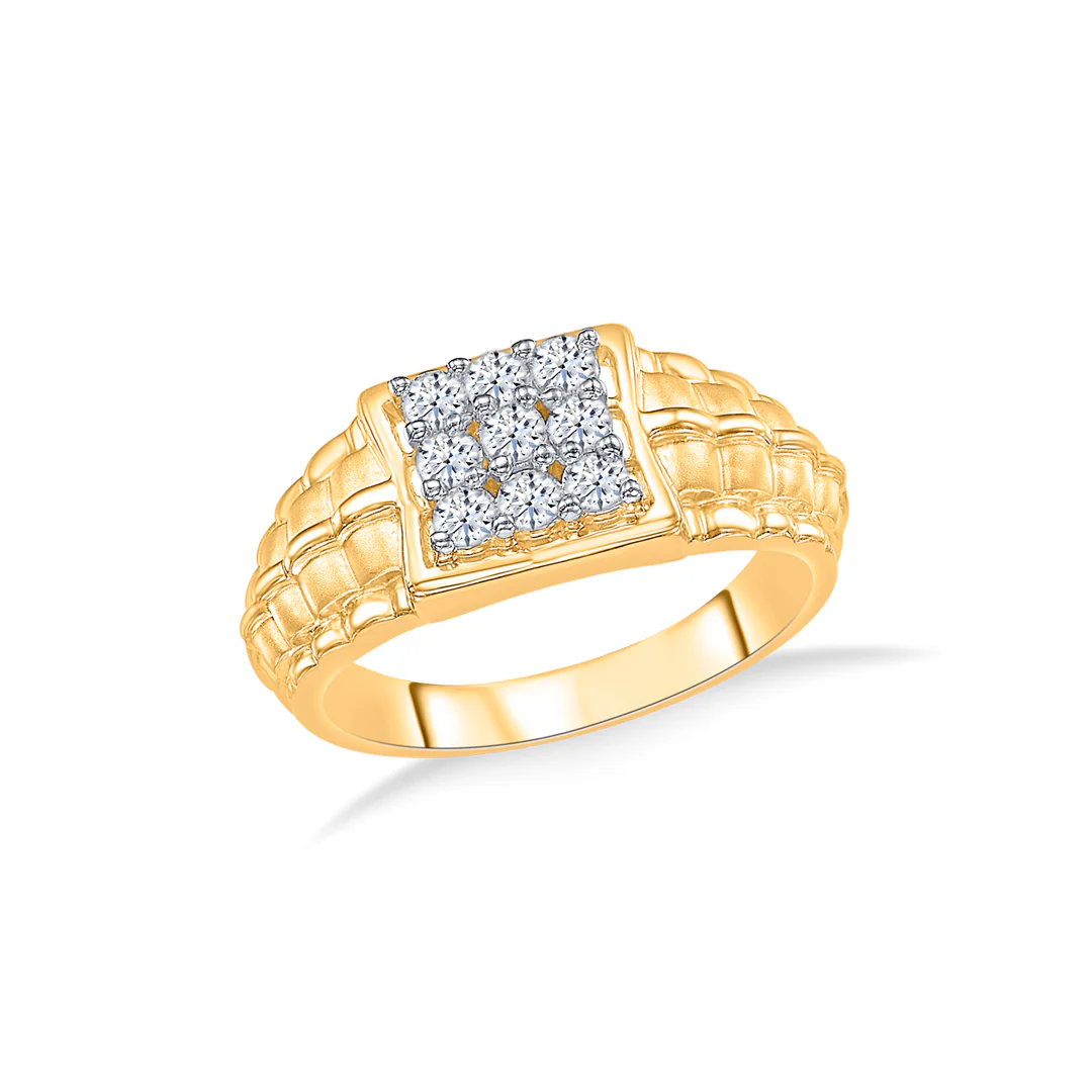 Signature Yellow Gold Men's Ring - Image 2