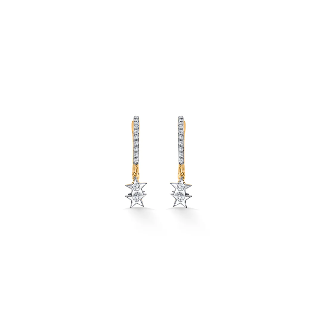 Star Gold & Diamond Earring For Women