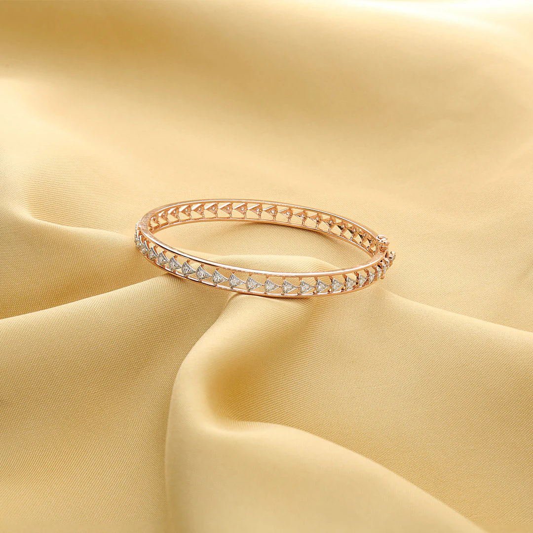 Stella Arc Diamond Bangle - Image 7