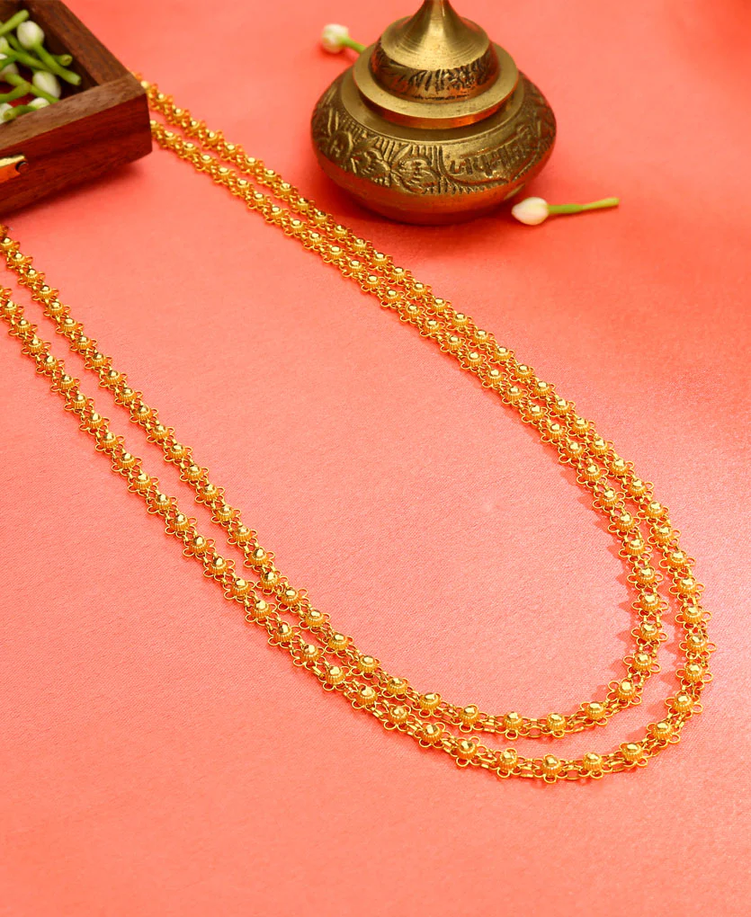 Swarna Bakuli Haar Yellow Gold Necklace For Women - Image 3