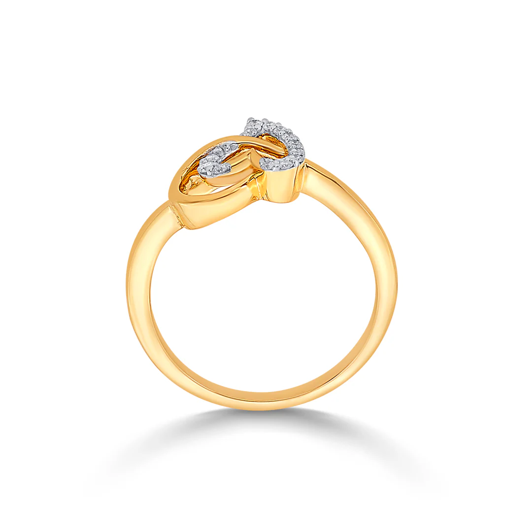 Tangled in Love Gold & Diamond Ring - Image 4