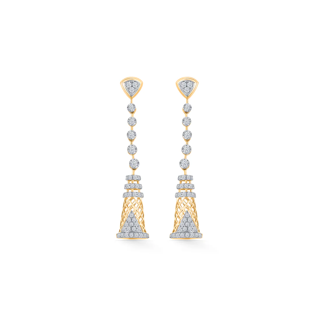 Tara Tassel Gold & Diamond Drops & Dangler Earring